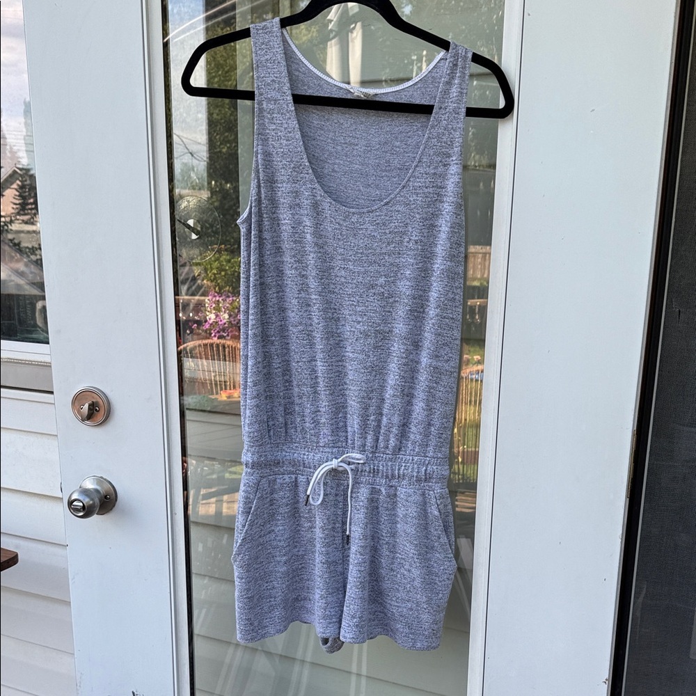 WILFRED FREE rayon blend romper, Gray Sleeveless size XS with pockets